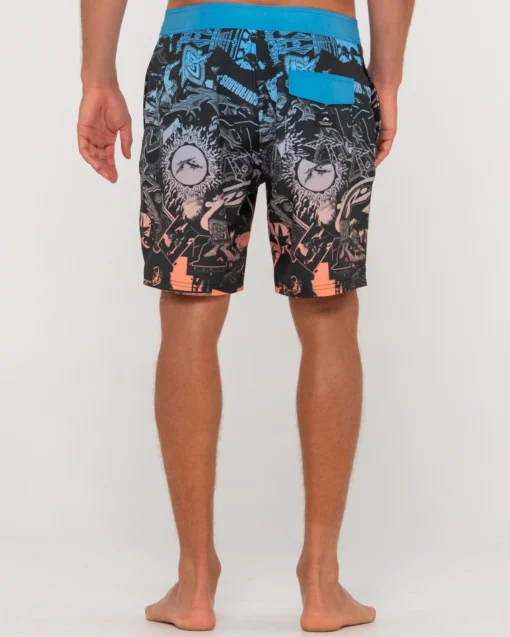 Rusty Paste Up Printed 20\\ | Mens Fixed Waist
