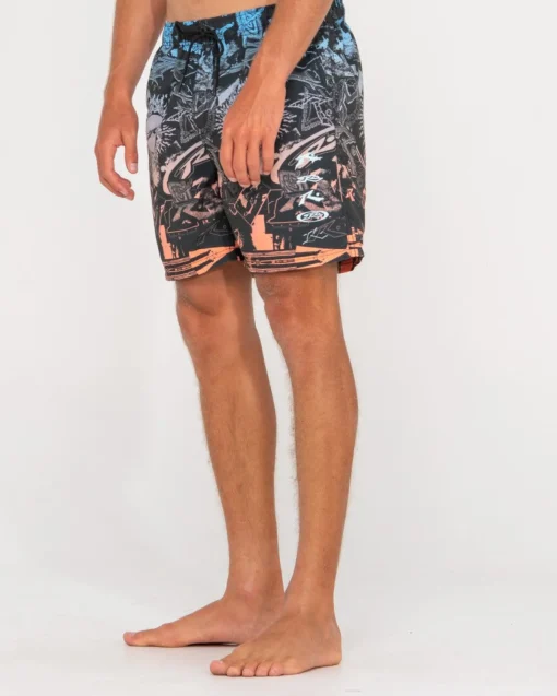 Rusty Paste Up Printed 19\\ | Mens Elastic Waist