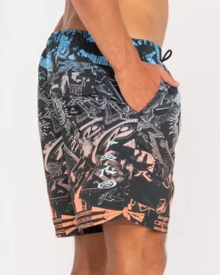 Rusty Paste Up Printed 19\\ | Mens Elastic Waist