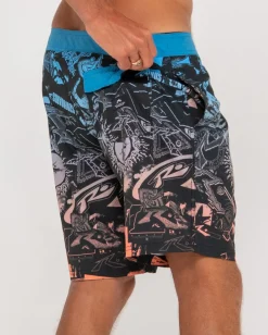 Rusty Paste Up Printed 20\\ | Mens Fixed Waist