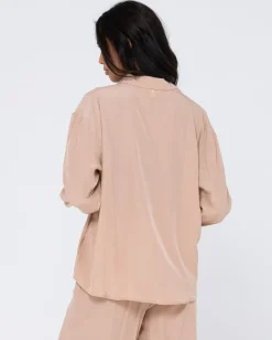 Rusty Porter Oversized Long Sleeve Shirt | Womens Shirts