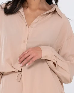 Rusty Porter Oversized Long Sleeve Shirt | Womens Shirts