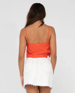 Rusty Porter Ruched Cami Crop Top | Womens Fashion Tops