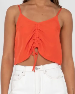 Rusty Porter Ruched Cami Crop Top | Womens Fashion Tops