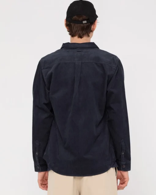 Rusty Pygmy Whale Long Sleeve Shirt | Mens Shirts