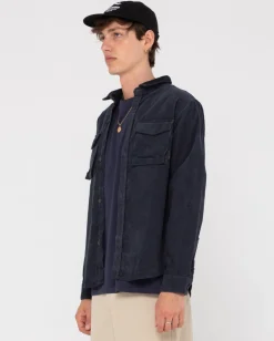 Rusty Pygmy Whale Long Sleeve Shirt | Mens Shirts