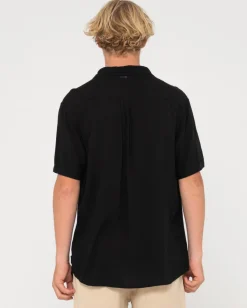 Rusty Razor Blade Short Sleeve Rayon Shirt | Mens Shirts