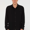 Rusty Razor Long Sleeve Rayon Shirt | Mens Shirts