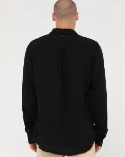 Rusty Razor Long Sleeve Rayon Shirt | Mens Shirts