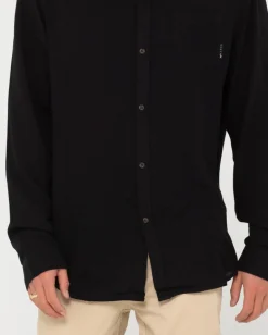 Rusty Razor Long Sleeve Rayon Shirt | Mens Shirts