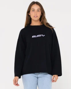Rusty Rider Relaxed Crew Neck Knit | Womens Knitwear