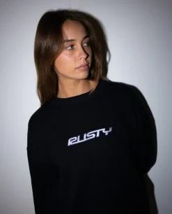 Rusty Rider Relaxed Crew Neck Knit | Womens Knitwear
