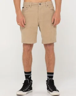 Rusty Rifts 5 Pocket Cord Short | Mens Shorts