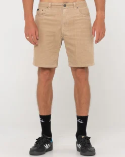 Rusty Rifts 5 Pocket Cord Short | Mens Shorts