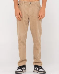 Rusty Rifts 5 Pocket Straight Fit Cord Pant | Mens Pants