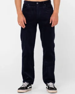 Rusty Rifts 5 Pocket Straight Fit Cord Pant | Mens Pants