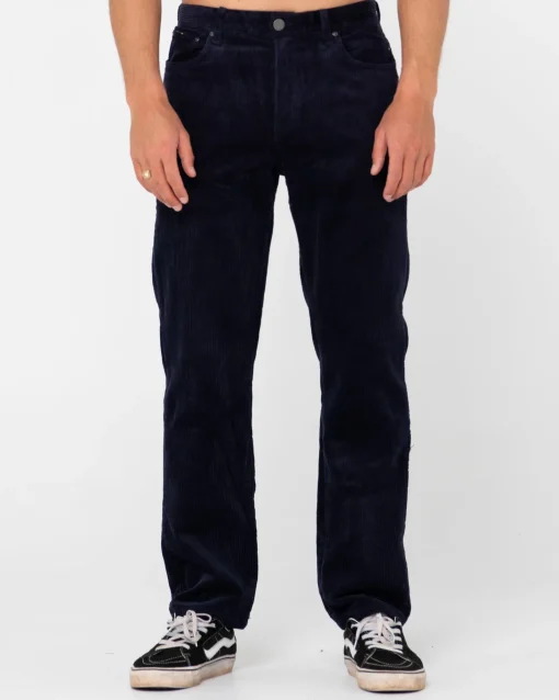 Rusty Rifts 5 Pocket Straight Fit Cord Pant | Mens Pants