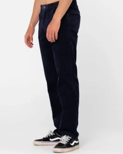 Rusty Rifts 5 Pocket Straight Fit Cord Pant | Mens Pants
