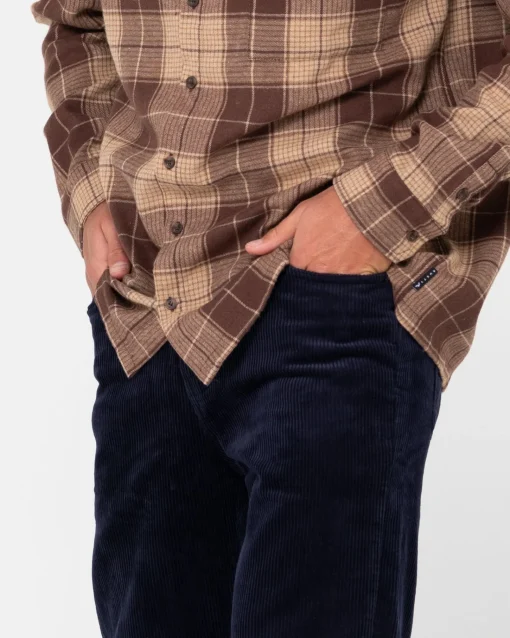 Rusty Rifts 5 Pocket Straight Fit Cord Pant | Mens Pants