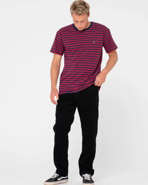 Rusty Rifts 5 Pocket Straight Fit Cord Pant | Mens Pants
