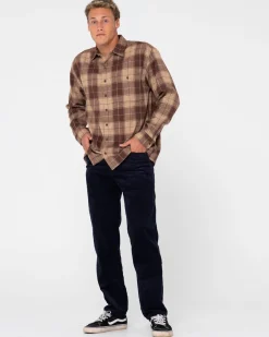 Rusty Rifts 5 Pocket Straight Fit Cord Pant | Mens Pants