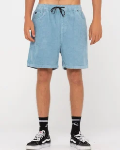 Rusty Rifts Cord Elastic Short | Mens Shorts
