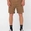 Rusty Rigglet Cord Workwear Elastic Short | Mens Shorts