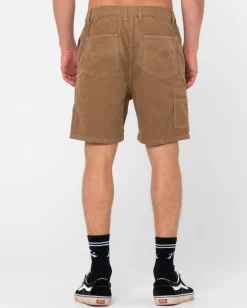 Rusty Rigglet Cord Workwear Elastic Short | Mens Shorts