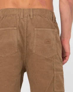 Rusty Rigglet Cord Workwear Elastic Short | Mens Shorts