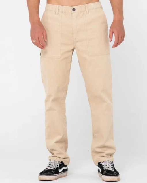 Rusty Rigglet Workwear Straight Fit Elastic Pant | Mens Pants