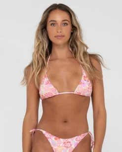 Rusty Rio Hibiscus Printed Multiway Bikini Top | Womens Bikinis