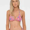 Rusty Rio Hibiscus Printed Multiway Bikini Top | Womens Bikini Tops