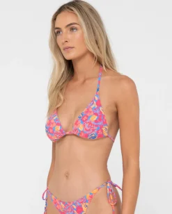 Rusty Rio Hibiscus Printed Multiway Bikini Top | Womens Bikini Tops