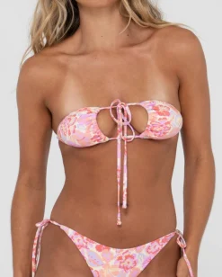 Rusty Rio Hibiscus Printed Multiway Bikini Top | Womens Bikinis