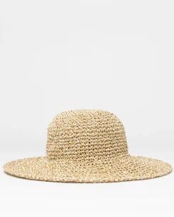 Rusty Romance Wide Brim Straw Beach Hat | Womens Caps & Hats