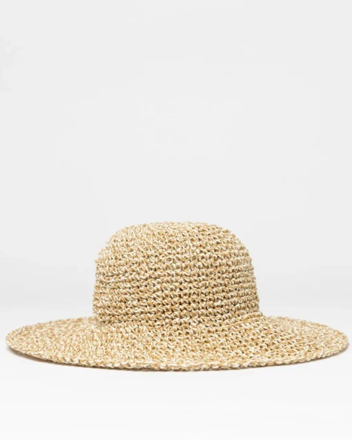 Rusty Romance Wide Brim Straw Beach Hat | Womens Caps & Hats