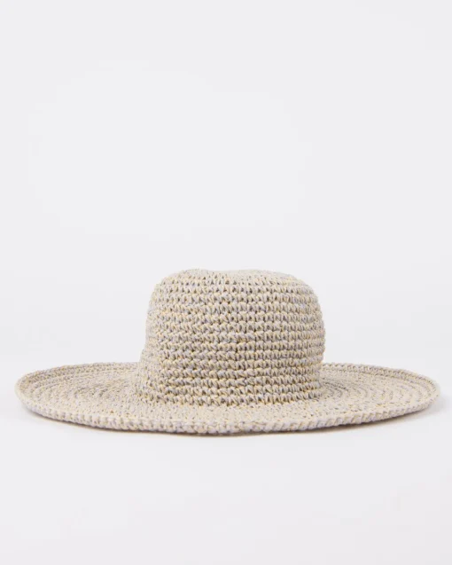 Rusty Romance Wide Brim Straw Beach Hat | Womens Caps & Hats