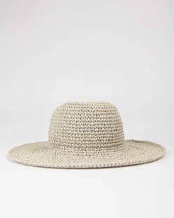 Rusty Romance Wide Brim Straw Beach Hat | Womens Caps & Hats