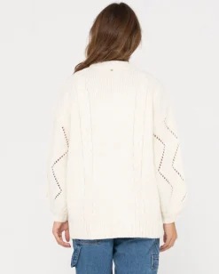 Rusty Rossie Relaxed Fit Knit Cardigan | Womens Knitwear
