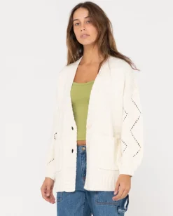 Rusty Rossie Relaxed Fit Knit Cardigan | Womens Knitwear