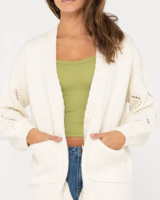 Rusty Rossie Relaxed Fit Knit Cardigan | Womens Knitwear