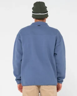 Rusty Rs Relaxed 1/4 Zip Super Fleece | Mens Hoodies & Fleece