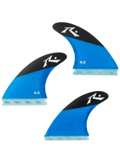 Rusty 4.5 Medium Thruster Fin Set | Surfboard Fins