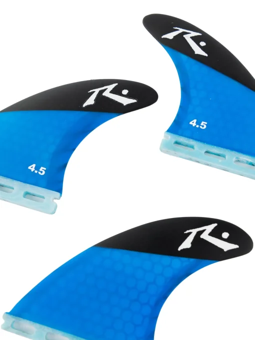 Rusty 4.5 Medium Thruster Fin Set | Surfboard Fins