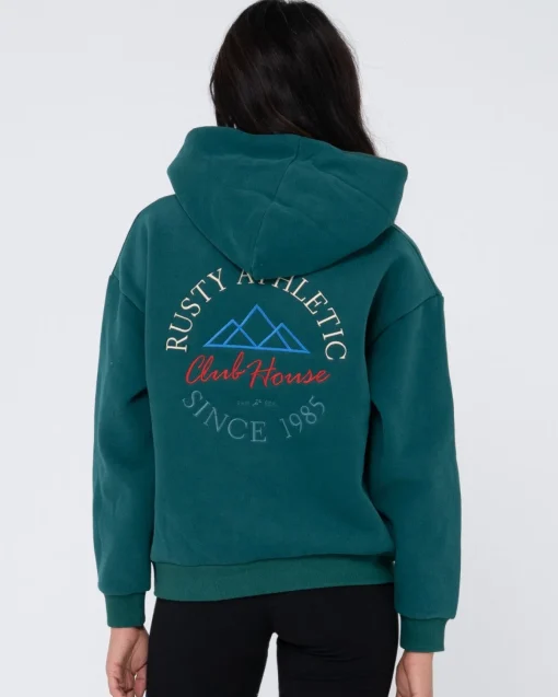 Rusty Athletic Relaxed Hooded Fleece | Womens Hoodies & Fleece