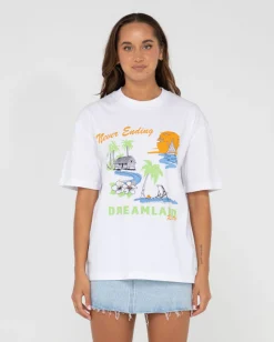 Rusty Dreamland Oversized Graphic Tee | Womens Graphic Tees