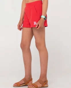Rusty Line Fleece Short Girls | Kids Bottoms