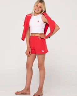 Rusty Line Fleece Short Girls | Kids Bottoms