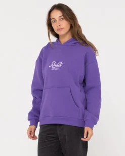 Rusty Old School Graphic Oversize Fleece | Womens Hoodies & Fleece