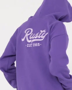 Rusty Old School Graphic Oversize Fleece | Womens Hoodies & Fleece